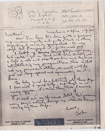 A LETTER HOME