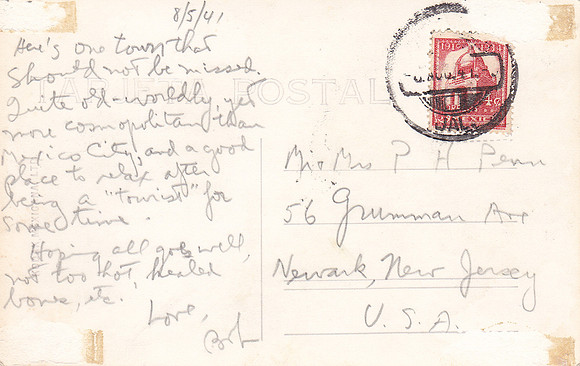 HONEYMOON POSTCARD